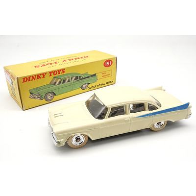Vintage Dinky Toys No 191 'Dodge Royal Sedan'