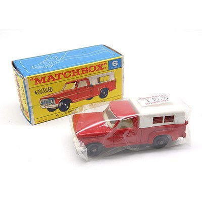 Vintage Lesney Matchbox No 6 - Ford Pick Up