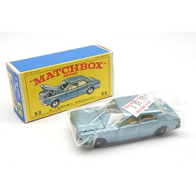 Vintage Lesney Matchbox No 53 - Ford Zodiac MK IV