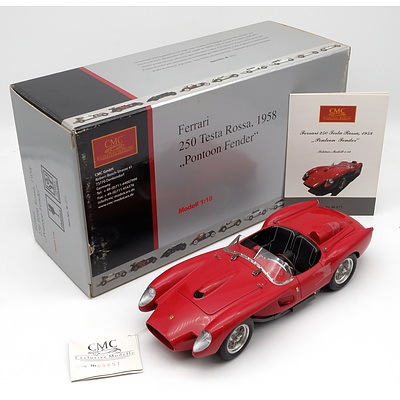 CMC, Ferrari 250 Testa Rossa 1958, Pontoon Fender, No 9857, 1:18 Scale Model Car