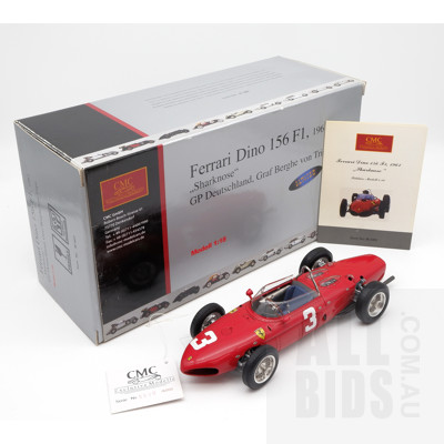 CMC, Ferrari Dino 156 F1, 1961, Sharknose, GP Deutschland, Graf Berghe von Trips, No 5530, 1:18 Scale Model Car