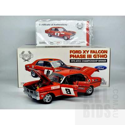 Classic Carlectables, 1973 Ford XY Falcon Phase III GT-HO, ATCC Winner, 1233/1800, 1:18 Scale Model Car