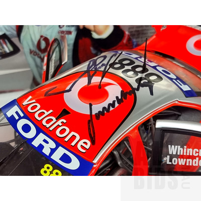 Classic Carlectables, 2007 Ford BF Falcon TeamVodafone Lowndes / Whincup, Bathurst Winner SIGNED, 0997/9000, 1:18 Scale Model Car