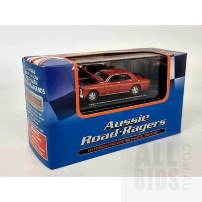 Aussie Road Ragers, 1971 Ford XY GTHO Phase III, Track Red, 1:64 Scale Model Car