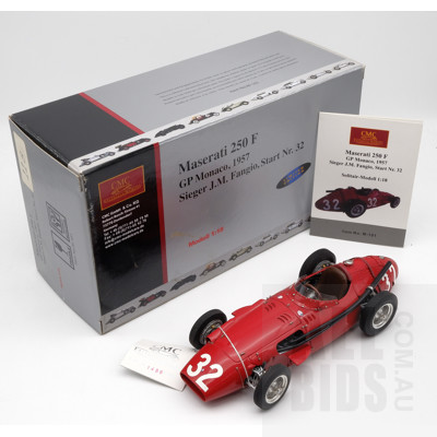 CMC, Maserati 250F, GP Monaco 1957, Sieger JM Fangio, Start No 32, No 1488/2000, 1:18 Scale Model Car