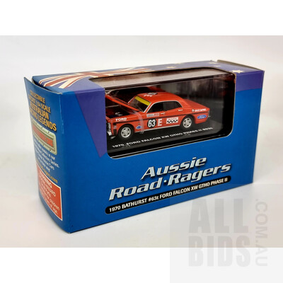 Aussie Road Ragers, 1970 Ford XW GTHO Phase II, #63E Red, 1:64 Scale Model Car