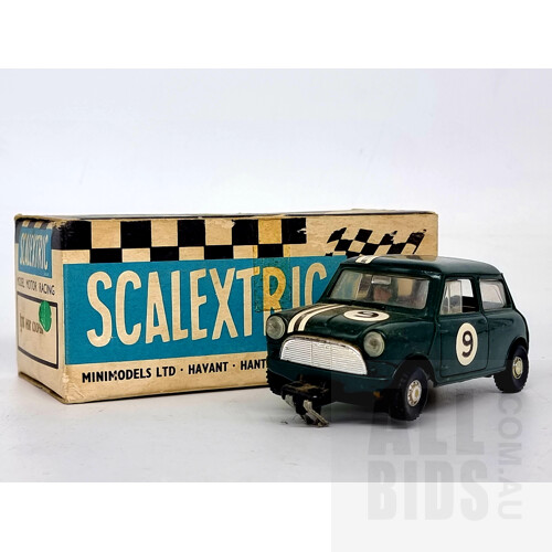 Scalextric by Triang Vintage Mini Cooper C/76, Circa 1960's, Approx 1:32 Scale Model Car