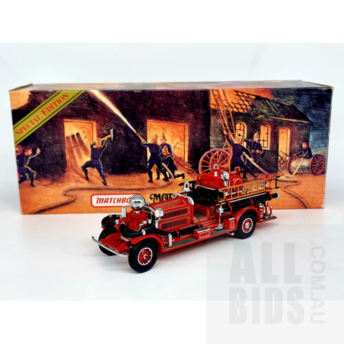 Matchbox 1927 Ahren's Fox Fire Engine Approx 1:50 Scale Model Car