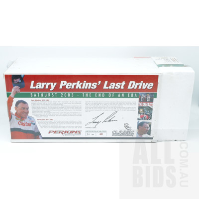 Classic Carlectables, Larry Perkins' Last Drive, Bathurst 2003 - The End of Era, 1:43, 1:18 and Figurine, 311/400, Sealed 