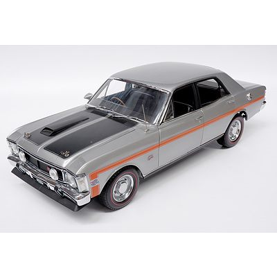 Icon Models, 1970 Ford Falcon GT Phase II GTHO, Silver, Large 1:8 Scale Diecast Model