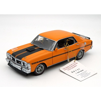 Trax, Ford Falcon XY GTHO Phase III, Yellow, 1:24 Scale Model