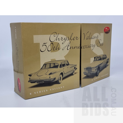Trax, Chrysler Valiant R&S Series Twin Set Gold, 50th Anniversary Edition, 1:43 Scale Model
