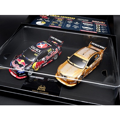 Scalextric, VF Commodore Twin Car Set, Craig Lowndes 100 Race wins, 649/1500, 1:32 Scale Model