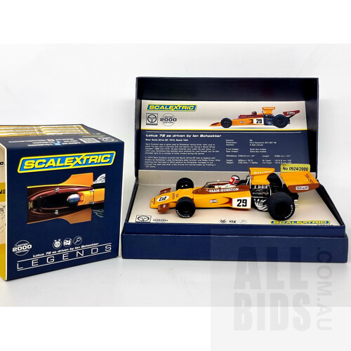 Scalextric, 1974 Lotus 72 Ian Scheckter, 924/2000, 1:32 Scale Model