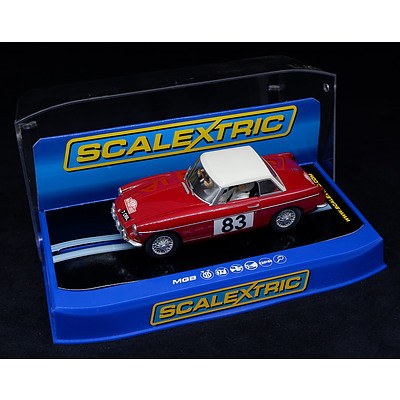 Scalextric, 1964 MG MGB, Monte Carlo Rally Winner, GT Class, 1:32 Scale Model
