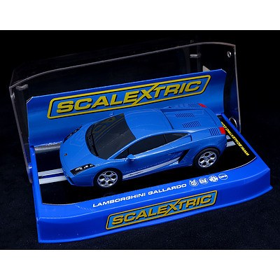Scalextric, Lamborghini Gallardo, Blue, 1:32 Scale Model