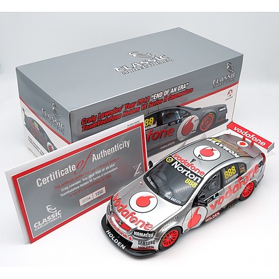 Classic Carlectables, 2012 Team Vodafone Holden VE Series II Commodore, Craig Lowndes End of an Era, 734/1250, 1:18 Scale Model Car