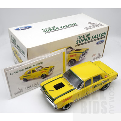 Classic Carlectables, 1972 Ford GT-HO Super Falcon, ATCC Last Race Oran Park Second Place, 2438/3000, 1:18 Scale Model Car