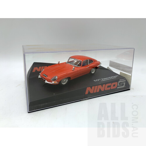 Ninco, Jaguar E Type Coupe Road Car Red, 1:32 Scale Model