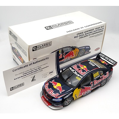Classic Carlectables, 2013 Red Bull Racing Holden VF Commodore, Craig Lowndes, 713/2000, 1:18 Scale Model Car