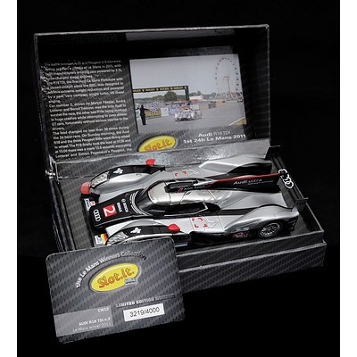 Slot.it, 2011 Audi R18 TDI Le Mans Winner 3219/4000 in Display Case, 1:32 Scale Model