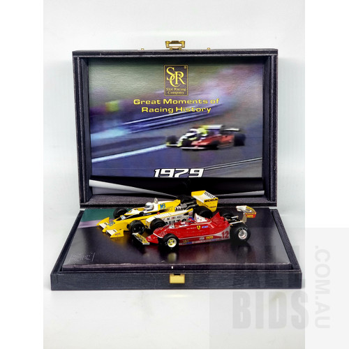 SCR, 1979 French GP Arnoux Vs Villeneuve Twin Car Set in Display Box, 60/770, 1:32 Scale Model