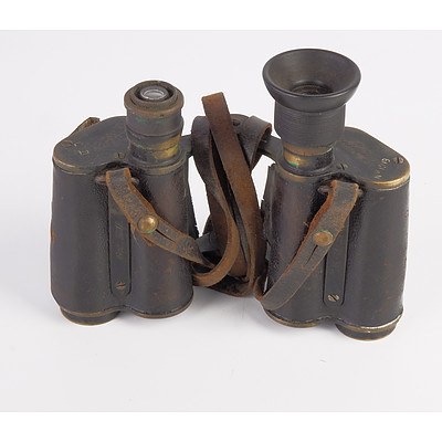 Antique Military Field Binoculars No 1019 - Marked 1901