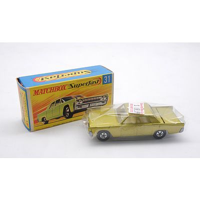 Vintage Matchbox Superfast No 31 'Lincoln Continental'