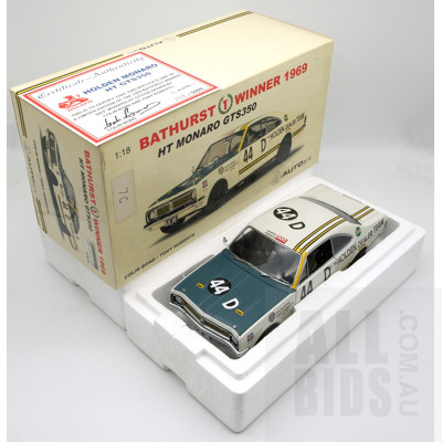 AutoArt, 1969 HDT Monaro GTS350, Colin Bond/ Tony Roberts Bathurst Winner, 3374/5000, 1:18 Scale Model Car
