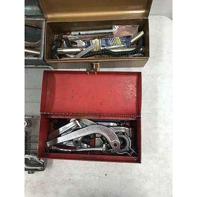 Tool Boxes With Contents -Lot Of Eight