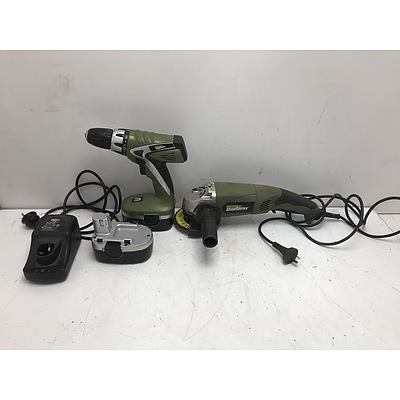 Rockwell Shop Series Drill Driver and Angle Grinder