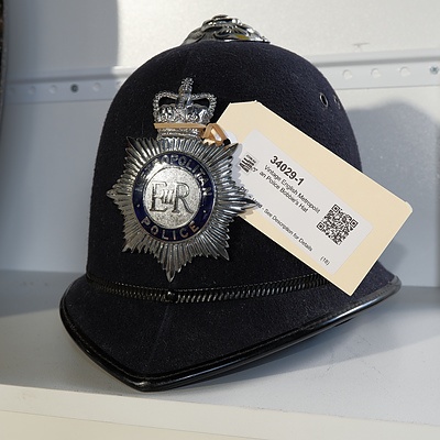 Vintage English Metropolitan Police Bobbie's Hat