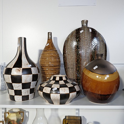 Group of Contemporary Decorative Vases