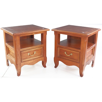 Pair of Solid Ash Bedside Tables