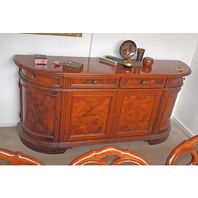 Antique Style Walnut Credenza, Later 20th Century