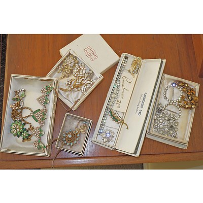 Good Collection of Vintage Costume Jewellery, Including Saunders