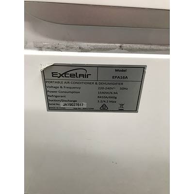 Ecxelair Portable Air Conditioner and Dehumidifier
