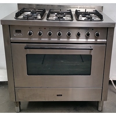 Ilve Natural Gas Six Burner Cooktop With Electric Oven Combination Unit