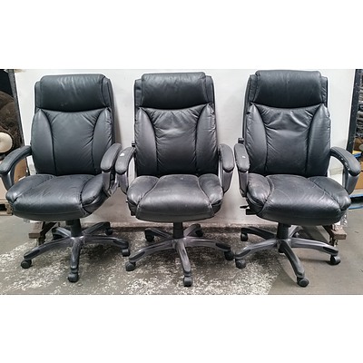 Highback Gaslift Office Chairs - Lot of Three