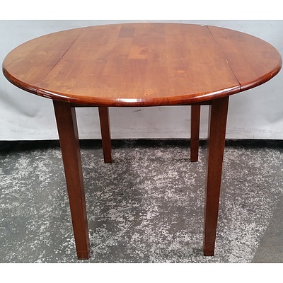 Drop Sided Round Dining Table