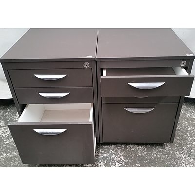 Mobile Pedestal Units - Lot of Two