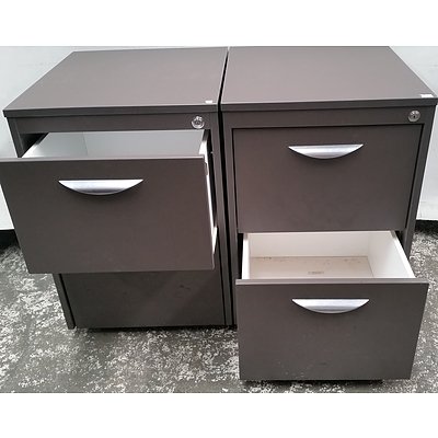 Mobile Pedestal Units - Lot of Two