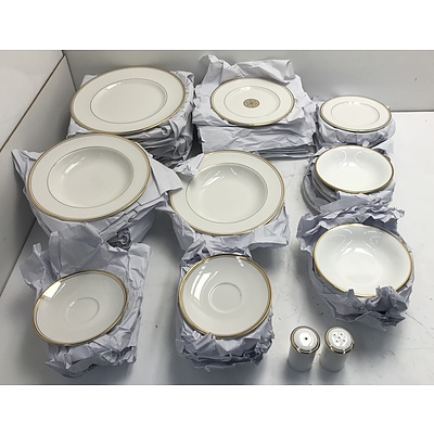 Royal Doulton Oxford Gold and Wedgewood Tableware -70 Pieces