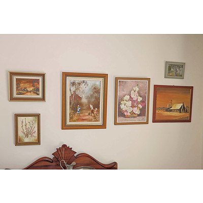 Six Various Original Oil Paintings