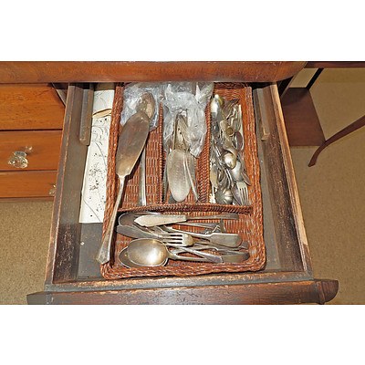 Large Collection of Silver Plated Flatware Etc