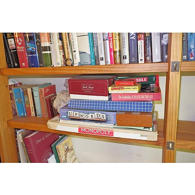 Large Collection of Books, Board Games Etc