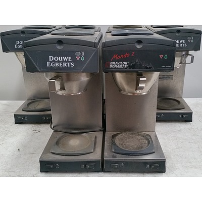 Douwe Egberts and Bravilor Bonamat Two Tier Coffee Percolators - Lot of Six