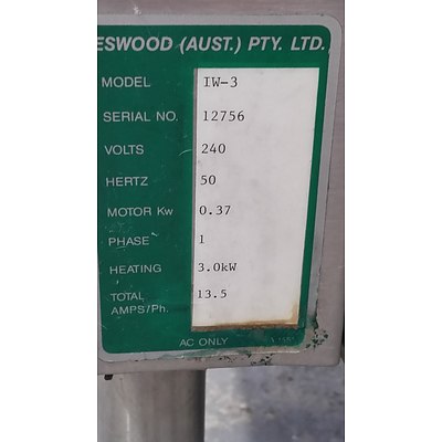 Eswood IW-3 3kW Glass Washer