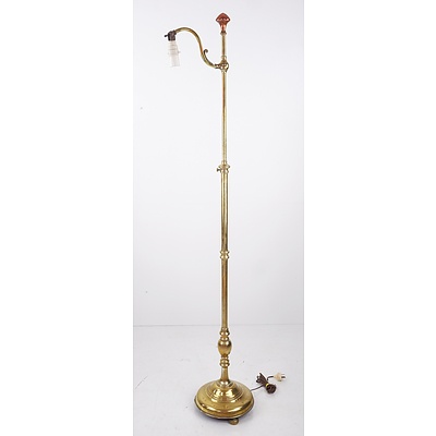 Antique Style Brass Standard Lamp