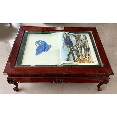 First Edition, Jewels of Nature, The Parrots, Illustrated by Gordon K Hanley, Okko Boer Fine Art Collectables, Sydney, 2001, Signed by the Artist and Publisher, Limited Edition, Hardcover, With Display Table